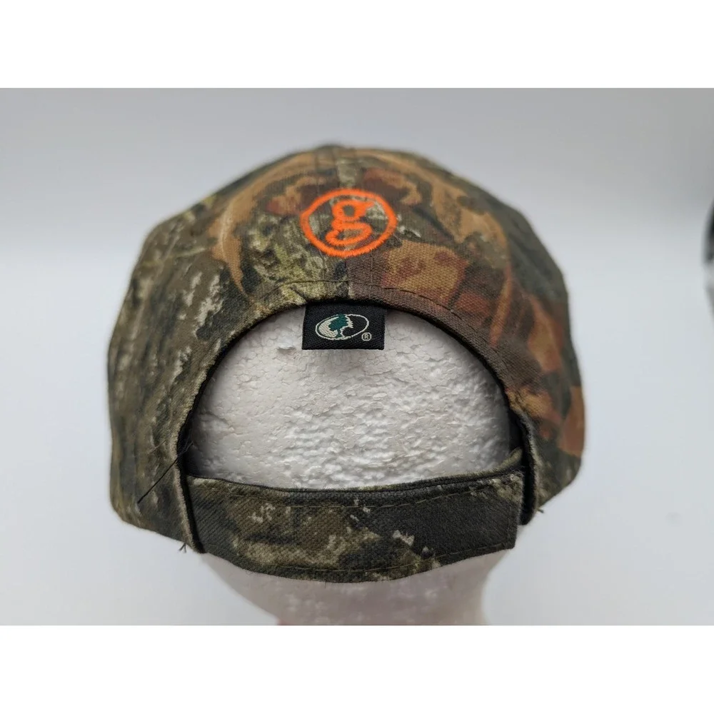 Garth Brooks World Tour Mossy Oak Camo Orange Logo Adjustable Baseball Hat Cap